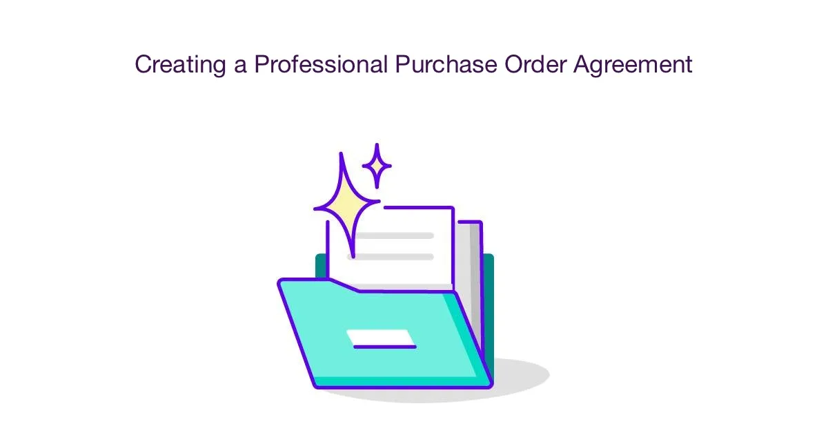 Créer un accord de bon de commande professionnel
