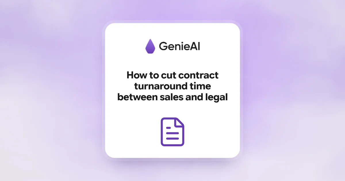 How to cut contract turnaround time between sales and legal