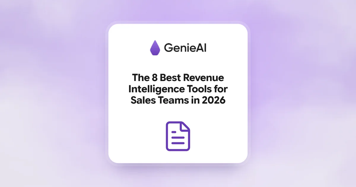 The 8 Best Revenue Intelligence Tools for Sales Teams in 2026